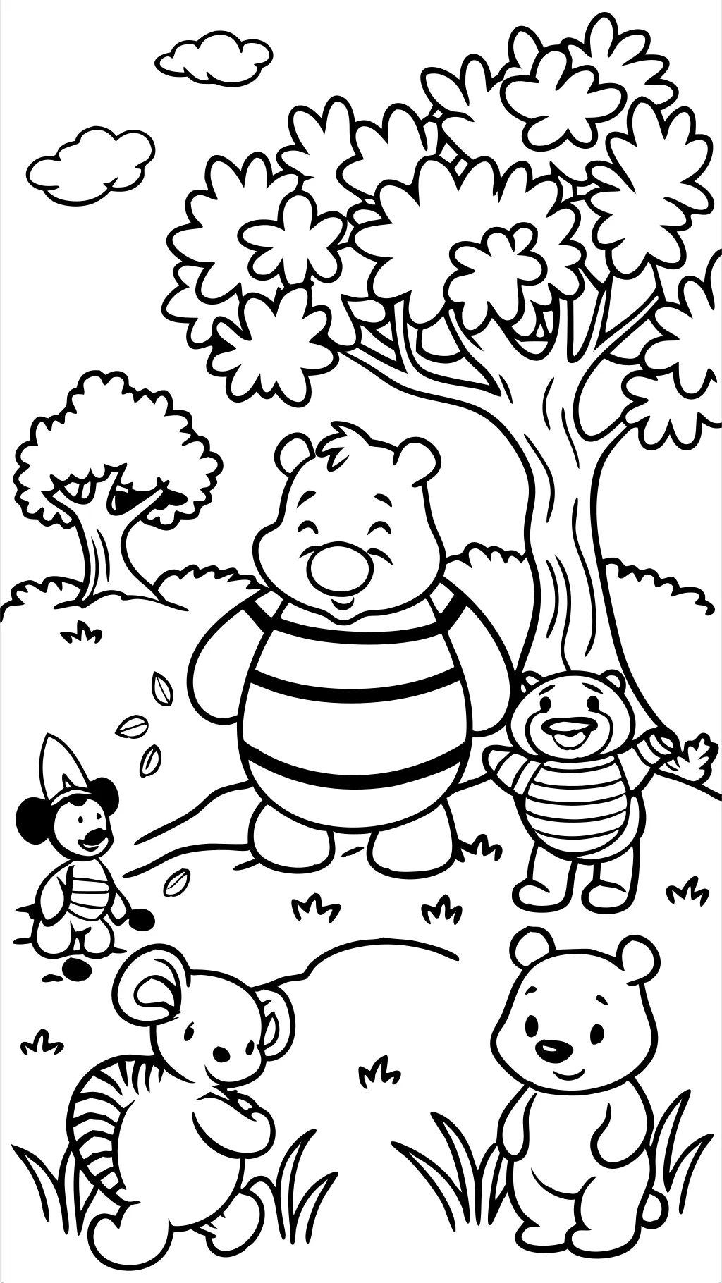 Winnie the Pooh Pages para colorear imprimibles